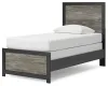 Ashley Furniture PCB1118B8 Ashley Furniture PCB1118B8 Broachmyn - Twin Panel Bed - Black / Gray