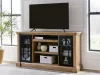 Ashley Furniture W794-68 Wittenmyer - XL TV Stand With Fireplace Option - Natural / Black