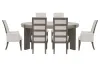 Pulaski Furniture P402230-KIT49 Pulaski Furniture P402230-KIT49 Anderson Park - Round Dining Table With 4 Upholstered Side Chairs And 2 Upholstered Arm Chairs - Moose Trail / Frontier Brown