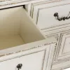 Liberty Furniture 520-BR-DM Abbey Park - Dresser & Mirror - Antique White