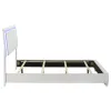 CoasterEssence 203500Q Felicity - Wood Queen LED Panel Bed - White High Gloss