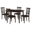 CoasterEveryday 150152 Gomez - 5 Piece Rectangular Dining Table Set - Cappuccino