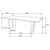 CoasterElevations 115541 Bradshaw - Live Edge Wood Dining Table - Natural Acacia