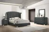 CoasterEveryday 223381KE-S4 Melody - 4 Piece Eastern King Bedroom Set - Gray