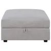 CoasterElevations 551513 Cambria - Square Upholstered Storage Ottoman - Gray