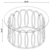 CoasterEssence 708058 Monett - Round Glass Top Coffee Table - Chocolate Chrome