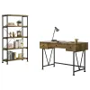 CoasterEveryday 801541-S2 Analiese - 2 Piece Computer Desk Bookcase Set - Rustic Nutmeg