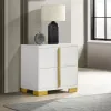 Coaster Fine Furniture 222932 Marceline - 2-Drawer Nightstand - White