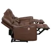 Coaster Fine Furniture 610264P Greenfield - Upholstered Power Reclining Sofa - Saddle Brown