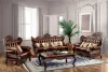 Furniture of America CM6786-SF-PK Jericho - Sofa - Brown / Dark Oak