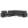 Coaster Fine Furniture 609530P-SET Collins - 6 Piece Modular Power Reclining Sectional - Dark Gray