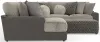 Jackson Furniture Industries 4047/73/59/30/75/28-29 Canyon - 4 Piece Sectional With Cuddler Seat Cushions, Included Accent Pillows And Cocktail Ottoman (Left Side Facing Chaise) - Umber
