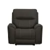 New Classic U5853-16P2-SBL Gaia - Auto Glider Recliner With Power Headrest & Footrest - Sable