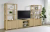 Coaster Fine Furniture 708222-SET Laurelton - 3 Piece Entertainment Center TV Stand - Light Oak