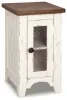 Ashley Furniture T459-7 Wystfield - Chair Side End Table - White / Brown