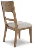 Ashley Furniture D974-01 Cabalynn - Dining Uph Side Chair (Set of 2) - Oatmeal / Light Brown