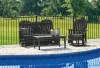 Ashley Furniture P108/835/820/701 Hyland Wave - 3 Pc. - Glider Loveseat, Swivel Glider Chair, Cocktail Table - Black