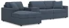 Ashley Furniture 92121S41 Ashley Furniture 92121S41 Modmax - 4-Piece Sectional With Laf Corner Chaise And Storage Console - Ink