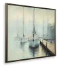 Ashley Furniture A8000457 Worthney - Wall Art - Blue / White / Brown