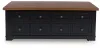 Ashley Furniture T664-9 Wildenauer - Lift Top Cocktail Table - Brown / Black