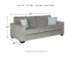Ashley Furniture 87214/38/35 Ashley Furniture 87214/38/35 Altari - 2 Pc. - Sofa, Loveseat - Alloy