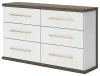 Ashley Furniture PCB1108-31 Kendanport - Six Drawer Dresser - Brown / White
