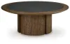 Ashley Furniture T563-8 Dontayne - Round Cocktail Table - Warm Brown