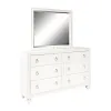 Samuel Lawrence Furniture S458-410 Bella White - Kids 6-Drawer Dresser - White