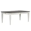 Liberty Furniture 417-T4072 Allyson Park - Rectangular Leg Table - Wirebrushed White / Charcoal