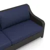 New Classic G807C-30S Skye - 2 Piece Outdoor Set (Sofa & Slat Top Coffee Table) - Blue