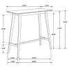 CoasterEveryday 101436 Finnick - Rectangular Pub Height Bar Table - Walnut