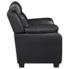 CoasterEveryday 506552 Finley - Upholstered Padded Arm Tufted Loveseat - Black