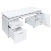 CoasterEveryday 800108 Tracy - 2-Drawer Office Computer Desk - White
