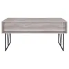 CoasterEveryday 801999 Analiese - 4-Drawer Writing Desk - Gray Driftwood