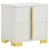 Coaster Fine Furniture 222932 Marceline - 2-Drawer Nightstand - White