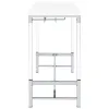 Coaster Fine Furniture 182101 Norcrest - Acrylic Leg Bar Table - White High Gloss