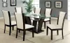Furniture of America CM3710WH-SC-2PK Manhattan - Side Chair (Set of 2) - Dark Cherry / White