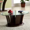 Furniture of America CM4104C-PK Manhattan - Coffee Table - Brown Cherry