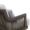 New Classic G2762-21S Genova - Patio Swivel Club Chair With Accent Pillow (Set of 2) - Gray