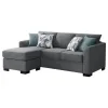 CoasterEveryday 504779 Storey - Upholstered Sleeper Sectional Chaise Sofa - Gray