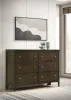 Coaster Fine Furniture 224423 Wilkes - 6-Drawer Dresser Cabinet - Dark Cocoa