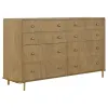 Coaster Fine Furniture 224301KECRM-S4 Arini - 4 Piece Eastern King Bedroom Set - Cream And Sand Wash