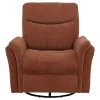 Coaster Fine Furniture 610433P Adler - Upholstered Power Swivel Glider Recliner - Rust