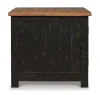 Ashley Furniture T468-3 Valebeck - Rectangular End Table - Black / Brown
