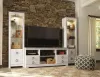 Ashley Furniture W267W16 Ashley Furniture W267W16 Willowton - 3-Piece Entertainment Center - Whitewash