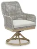 Ashley Furniture P798-602A Seton Creek - Swivel Chair With Cushion (Set of 2) - Gray
