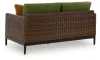 Ashley Furniture P572-835 Horizon Hall - Loveseat With Cushion - Brown / Green