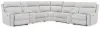 Ashley Furniture PC98802S34 Ashley Furniture PC98802S34 Social Pointe - 7-Piece Power Reclining Sectional With Storage Consoles - Pearl / Ash