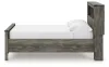 Ashley Furniture B4480B9 Frandern - Full Bookcase Panel Bed With Storage - Gray