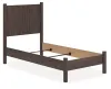 Ashley Furniture PCB2614B14 Ashley Furniture PCB2614B14 Pamytta - Twin Panel Bed - Brown